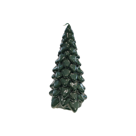 CANDELA ALBERO DI NATALE LACCATA VERDE