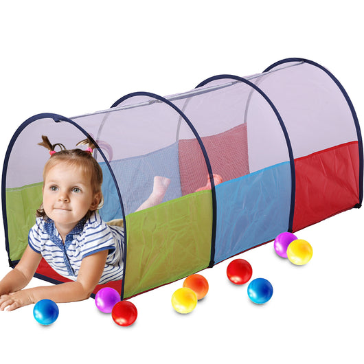 Tunnel ad Arco per Bambini Salvaspazio Pieghevole Gioco per Skills Motorie 125cm