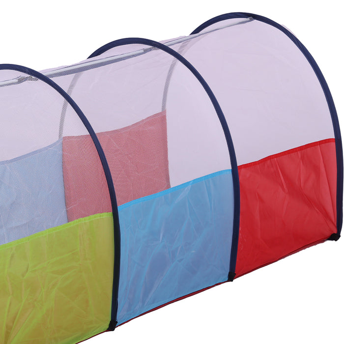 Tunnel ad Arco per Bambini Salvaspazio Pieghevole Gioco per Skills Motorie 125cm