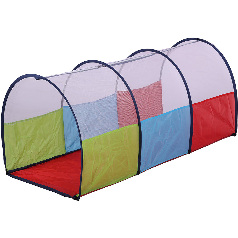 Tunnel ad Arco per Bambini Salvaspazio Pieghevole Gioco per Skills Motorie 125cm