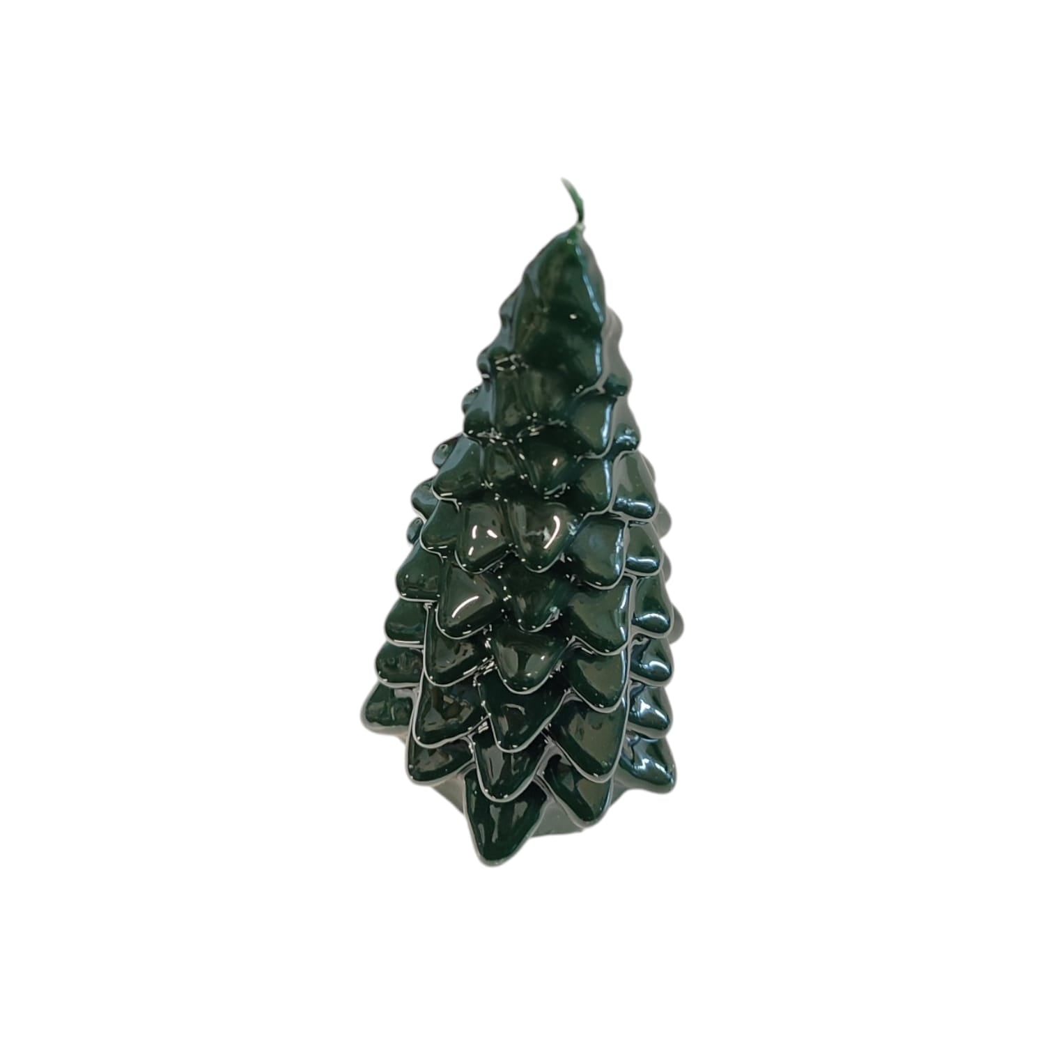 CANDELA ALBERO DI NATALE LACCATA VERDE