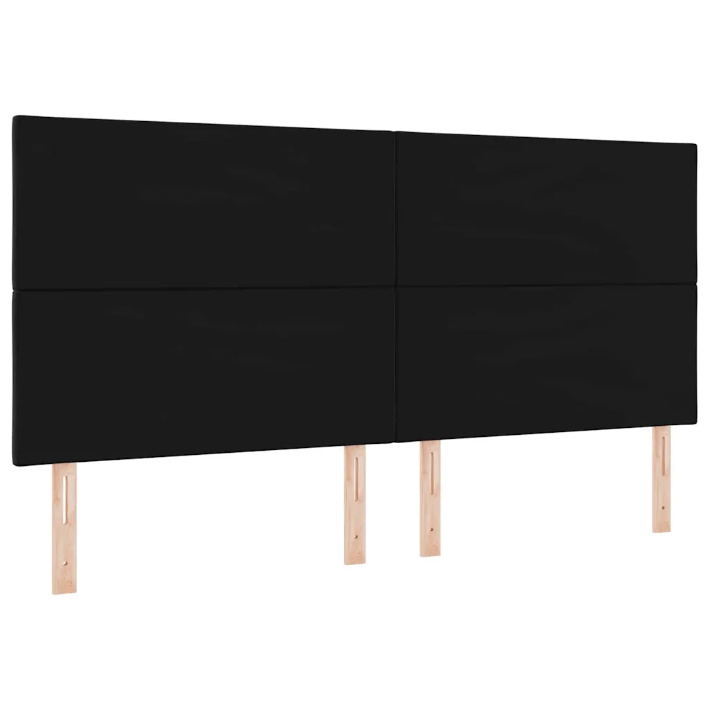 Testiera LED Nero 200 cm Velluto 3338562