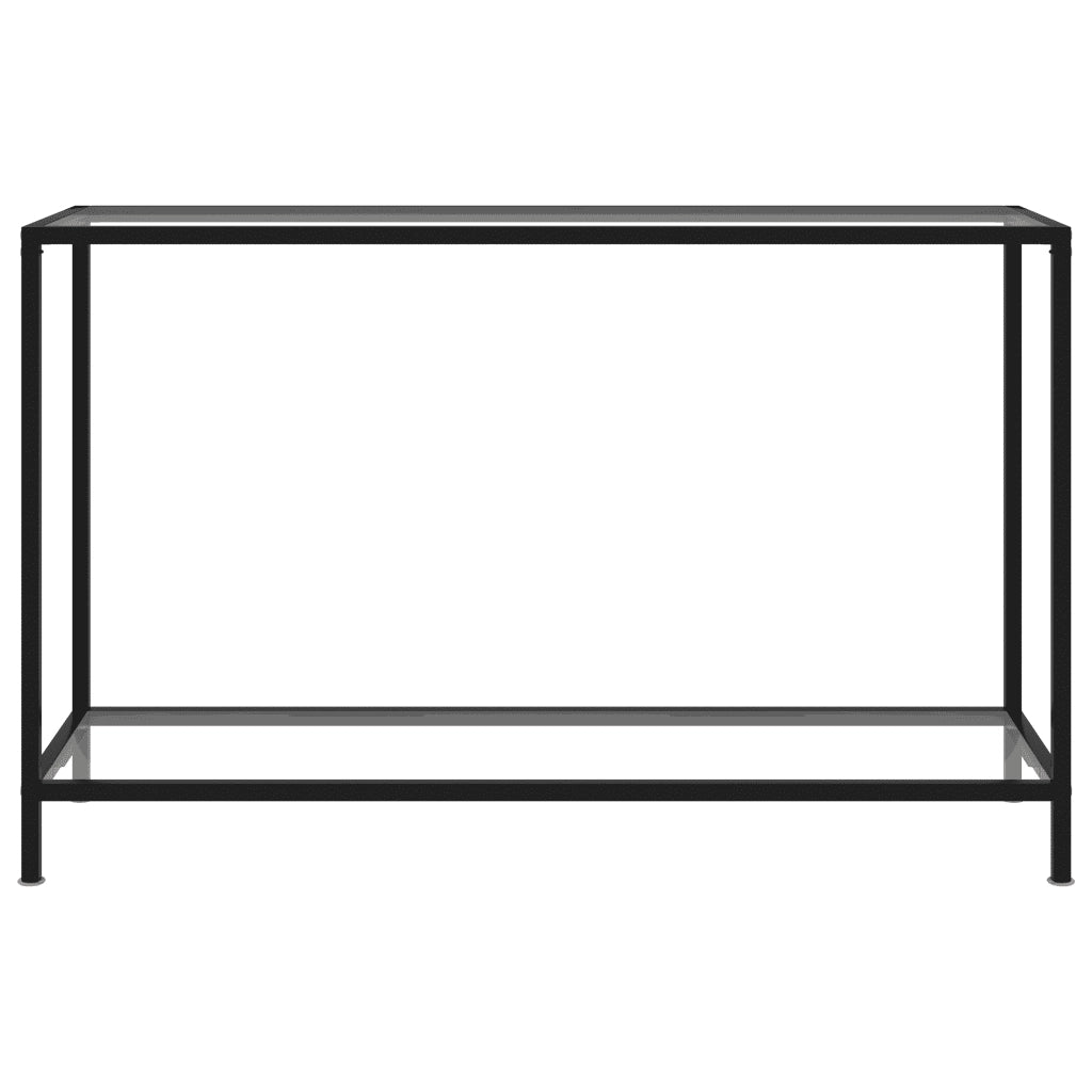 Tavolo Consolle Trasparente 120x35x75 cm in Vetro Temperato cod mxl 9267