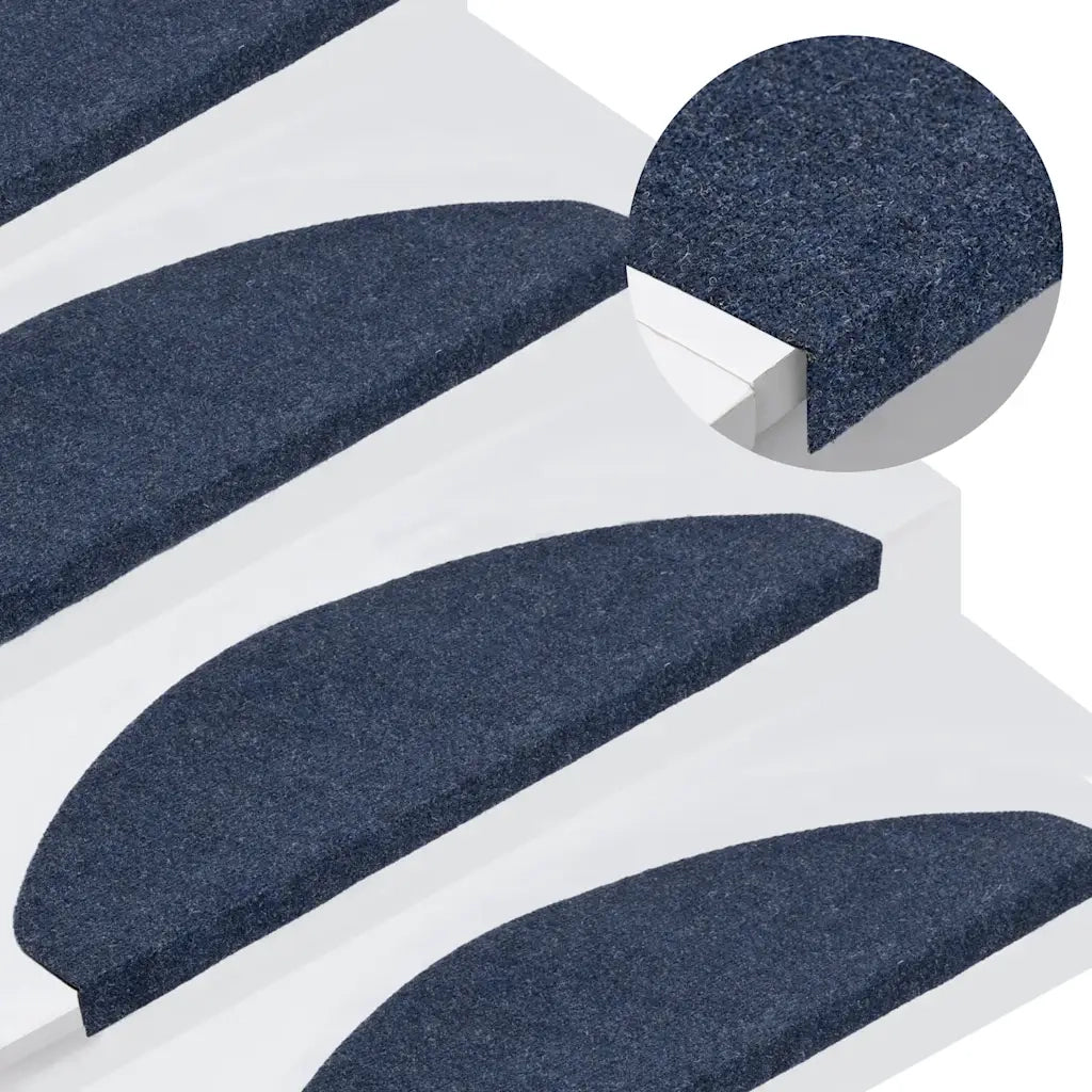 Tappetini Autoadesivi per Scale 15 pz 65x26 cm Blu cod mxl 77372