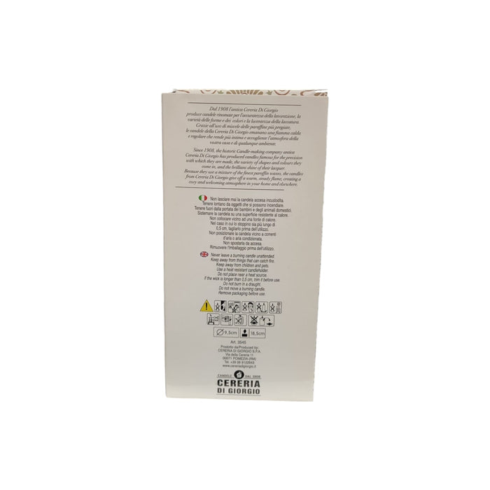 CANDELA ALBERO DI NATALE LACCATA ROSSA