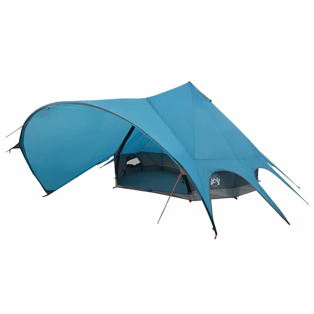 Tenda Teepee per 7 Persone Blu e Grigio 600 x 600 x 347 cm