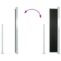 Tendalino Laterale per Patio Terrazzo 160 x 300 cm Nero