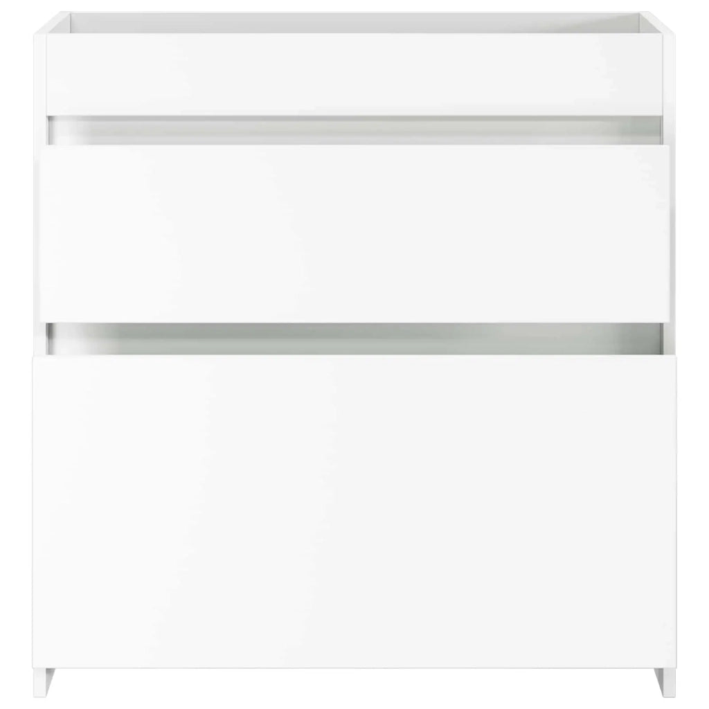 Mobiletto da Bagno Sotto Lavabo Bianco 78,5 x 37,5 x 81 cm