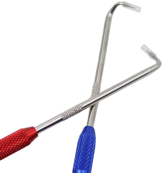 Set di punte a doppia faccia - 2 pezzi - con O-ring e gancio - antiscivolo - acciaio di carbonio - efficienza di lavorazione migliorata - attrezzi