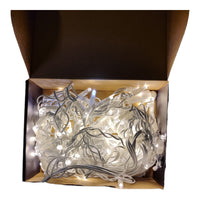 Tenda Luminosa 100 LED Bianco Caldo con Flash Bianco Freddo 5m Esterno IP44