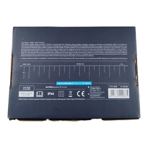 Tenda Luminosa 100 LED Bianco Caldo con Flash Bianco Freddo 5m Esterno IP44