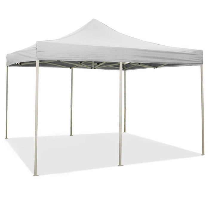 Gazebo Richiudibile Pieghevole 3x6m in Acciaio e PVC Impermeabile Bianco