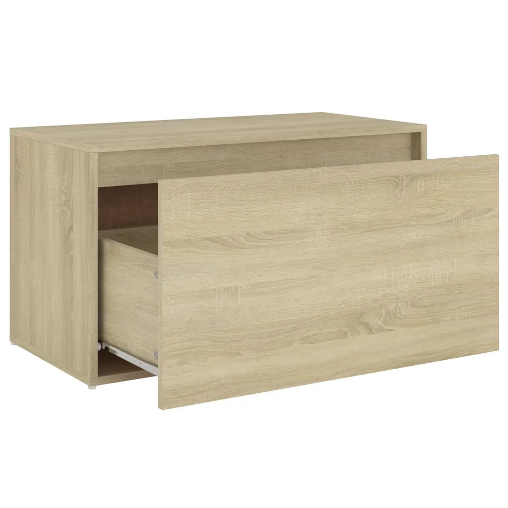 Panca da ingresso-Sgabello-Panca da Corridoio 80x40x45 cm Rovere Sonoma Truciolato