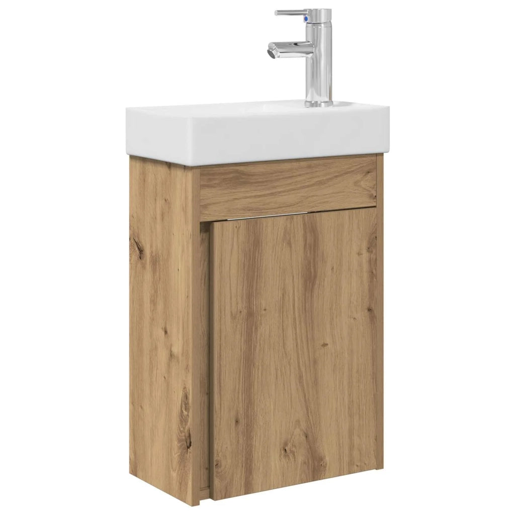 Mobile bagno con rubinetto Rovere Artigianale 889528