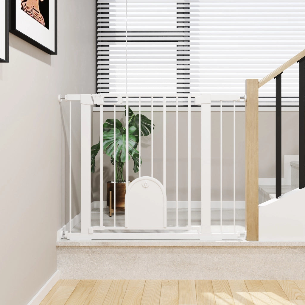 Barriera di sicurezza per cani e animali domestici ¨C zephmum ¨C 75-103 cm bianco