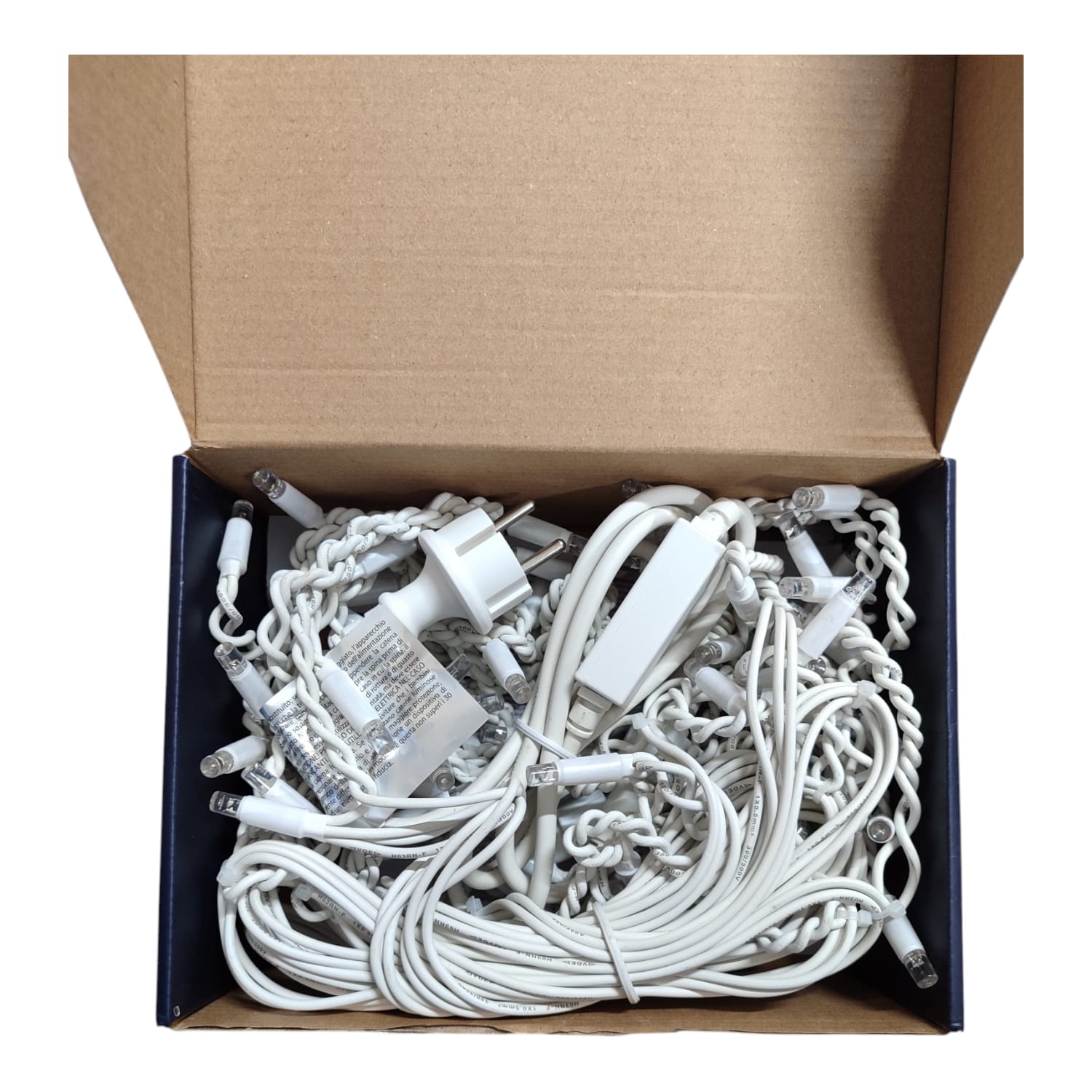 Tenda Luminosa 100 LED Bianco Freddo con Flash 5m Esterno IP44