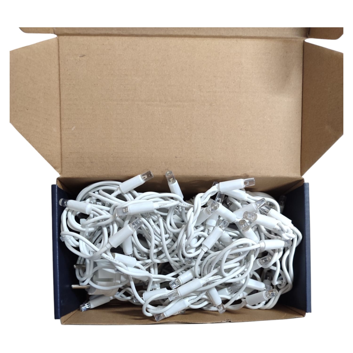 Tenda Luminosa 60 LED Bianco Caldo con 12 Flash Freddi 3m Esterno Prolungabile IP44 – Cavo Bianco