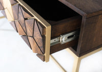 Consolle massello di mango e metallo