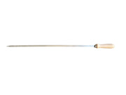 Spiedi per barbecue in acciaio inossidabile lunghi 74 cm con manico in legno per carne pesce verdure 1 pz