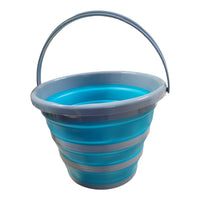 SECCHIO PIEGHEVOLE MULTIFUNZIONE 10L GRIGIO/BIANCO - GRIGIO/BLU