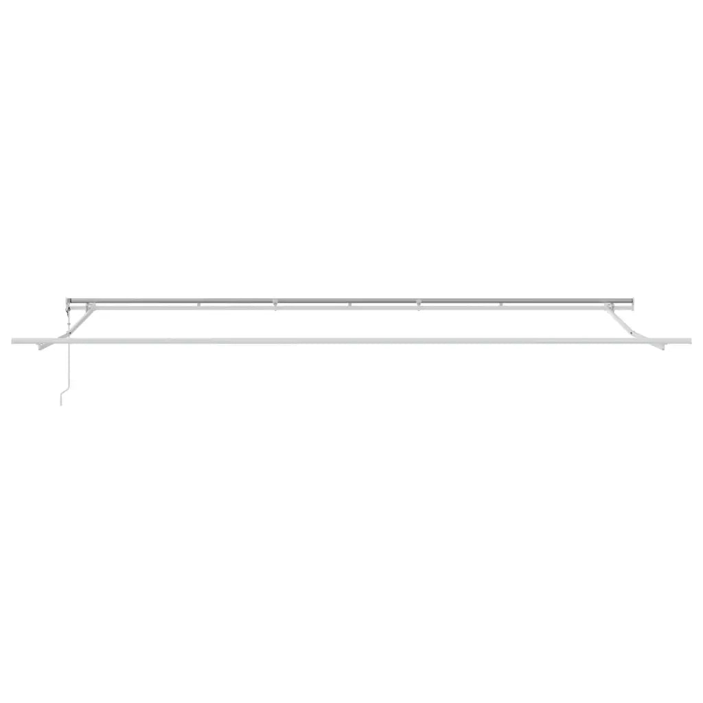 Tenda Sole Retrattile Automatica 600x300 cm Antracite e Bianco 3310242