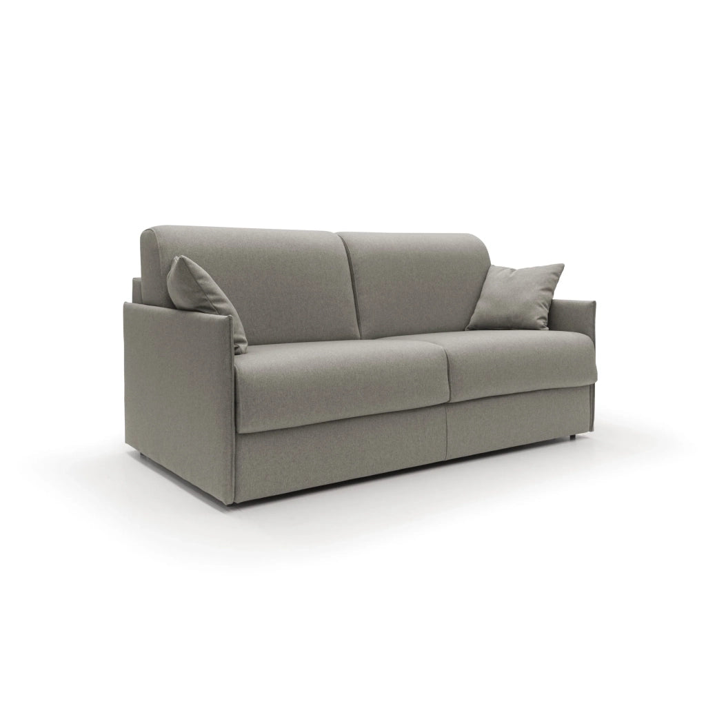 Evans Divano letto matrimoniale in tessuto impermeabile T13 149 cm (mat. 120x197) tortora