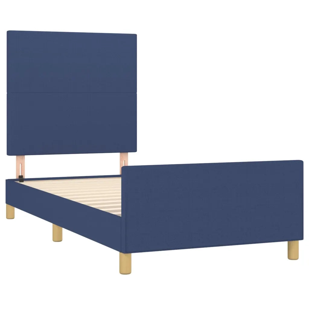 Giroletto senza Materasso Blu 100x200 cm in Tessuto 3124877
