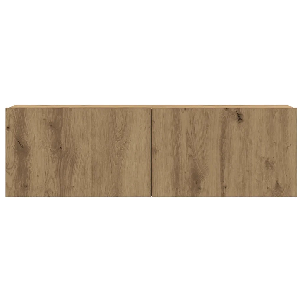 Set Mobile TV 6 pz Montato a Parete Rovere in Legno Multistrato 3329142