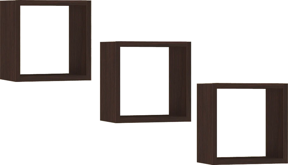 Mensola a muro AKORD K25 Wengé 25 cm 25x15x25 cm