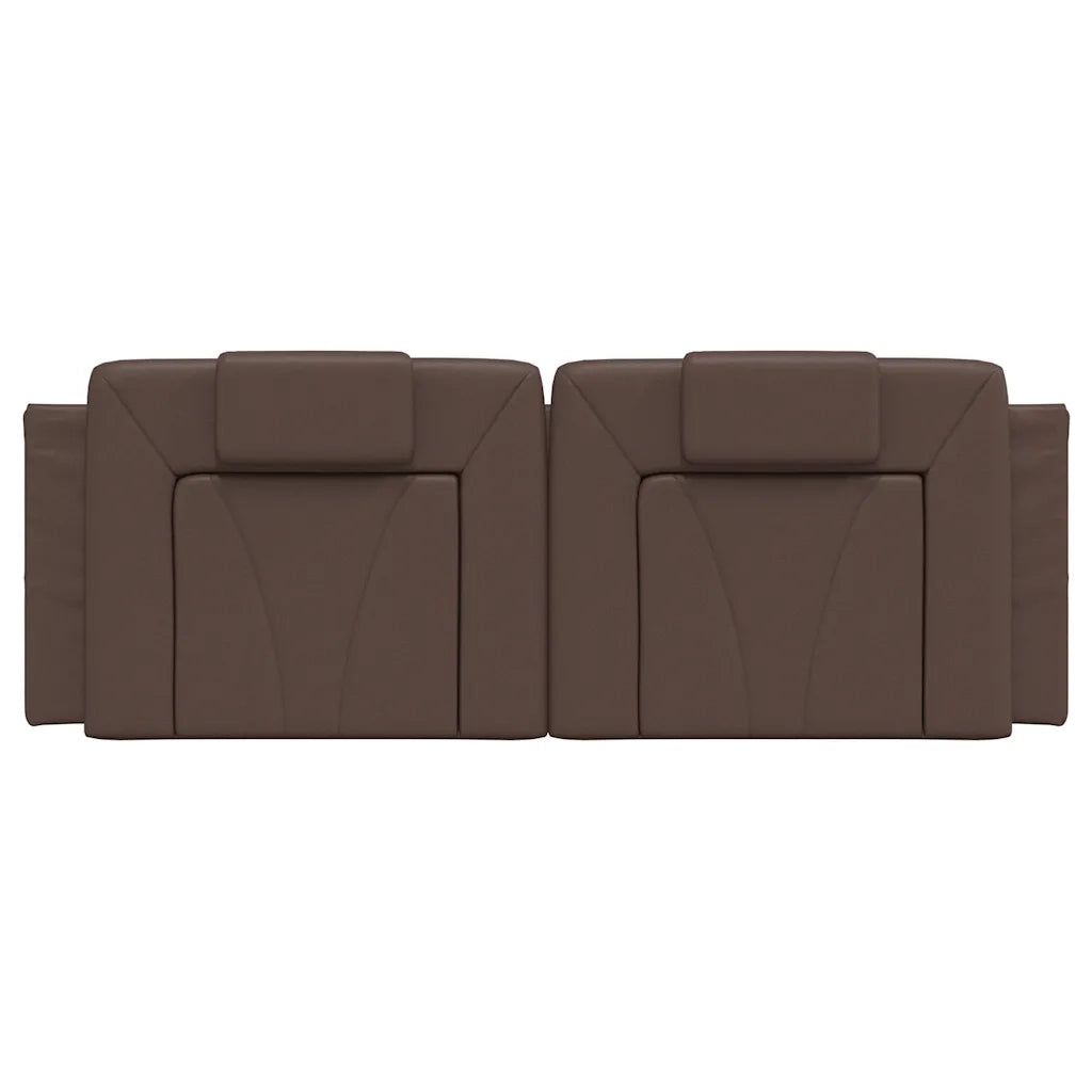 Cuscino Testiera Viana Marrone 120 cm in Similpelle CFW1646773