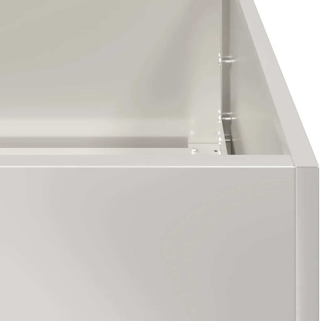 Fioriera 100x100x30 cm in Acciaio Inox 860812