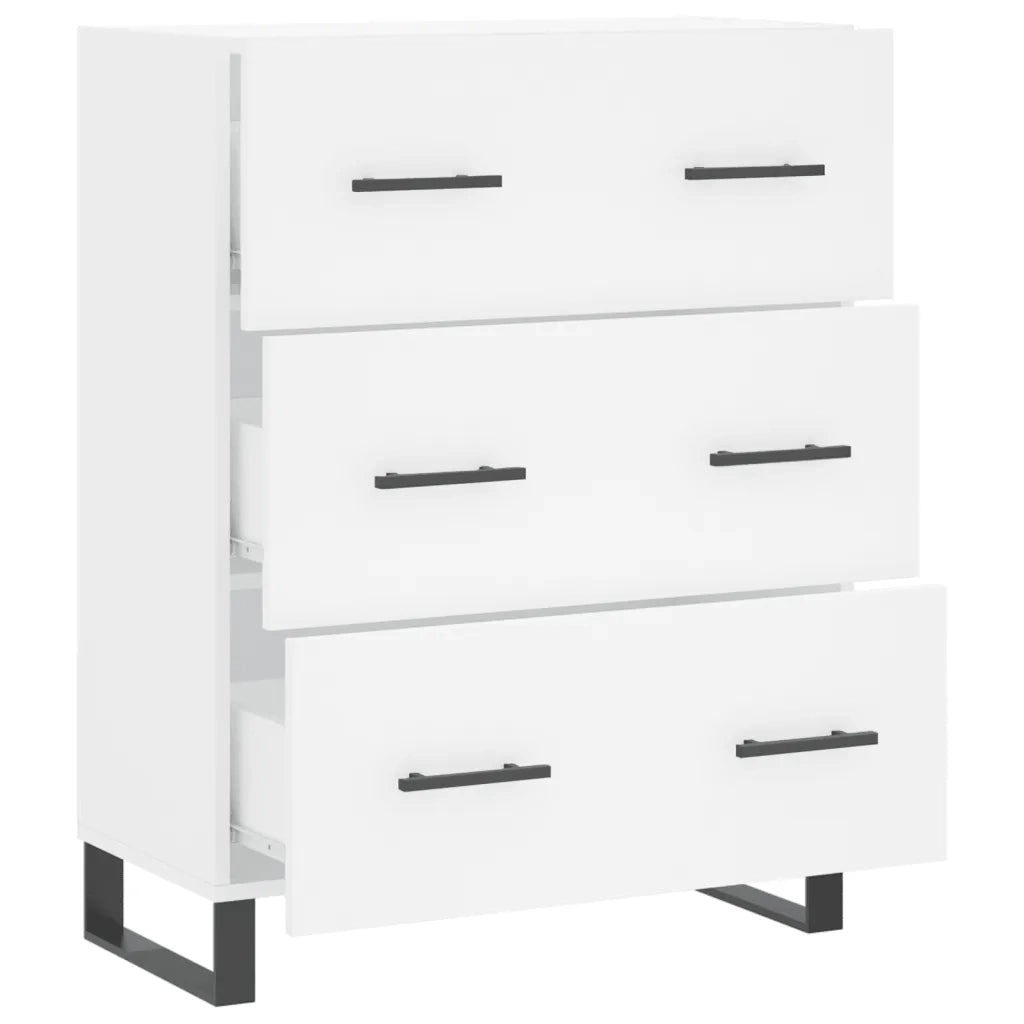 Credenza Bianca 69,5x34x90 cm in Legno Multistrato 827876