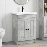 Set di mobili per il bagno Grigio Cemento 56 x 37,5 x 81 cm 3404167