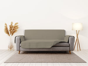 Copridivano Trapuntato 1 Posto in Microfibra Tortora