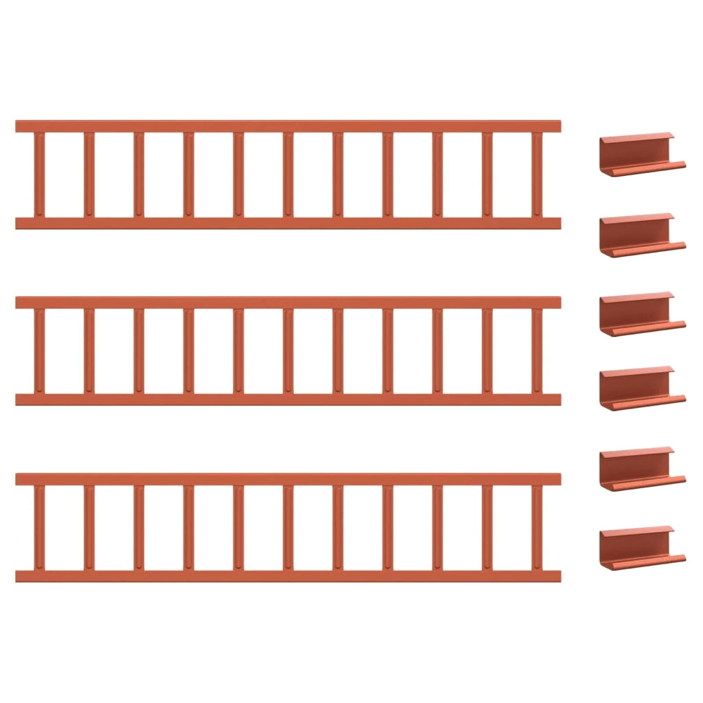 Guardia per neve sul tetto Rosso 300 x 2,5 x 20 cm Acciaio 42028464