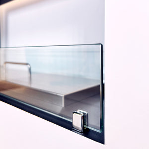 Camino a Bioetanolo da Pavimento 100x30x70 cm Giotto S Bianco