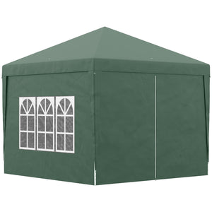 Gazebo Pieghevole 3x3m in Acciaio e tessuto Oxford Verde