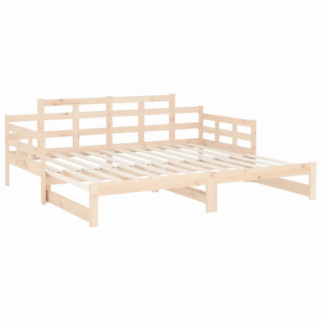 Dormeuse Estraibile in Legno Massello di Pino 2x(80x200) cm 820347