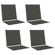 Cuscini per Seduta e Schienale 4 pz | Cuscini per sedie Antracite 47 x 45 x 2 cm
