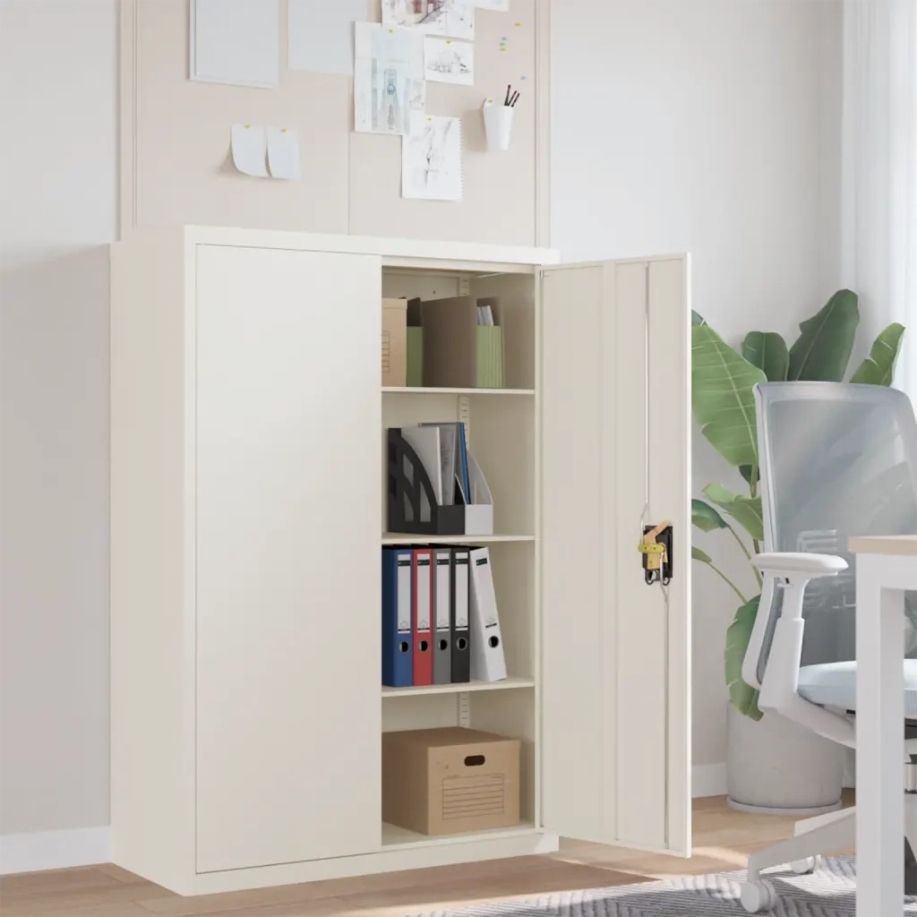 Armadio Classificatore Bianco 90x40x140 cm in Acciaio CFW3709108
