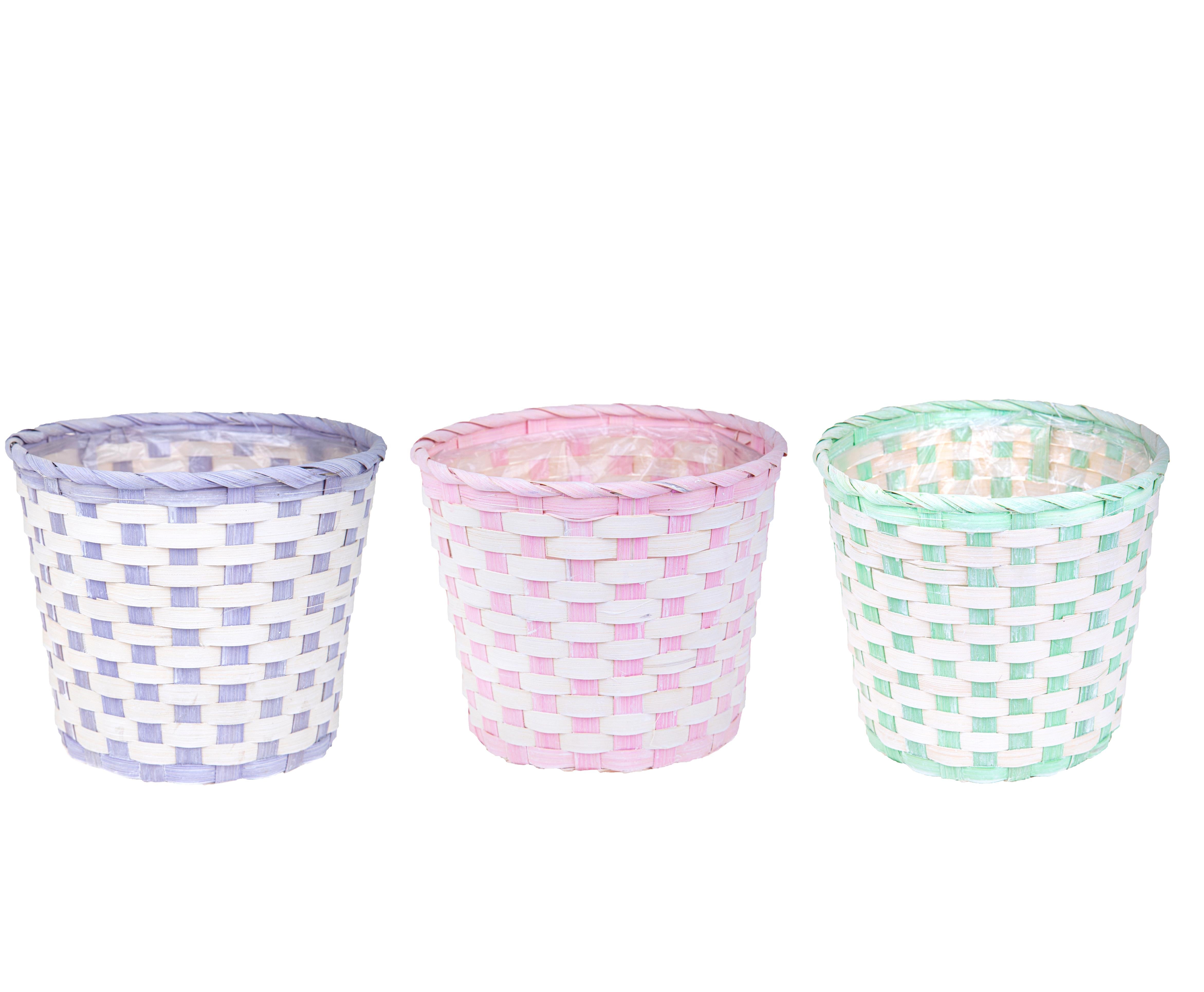 Set 6 Cesti in Vimini H 18 cm