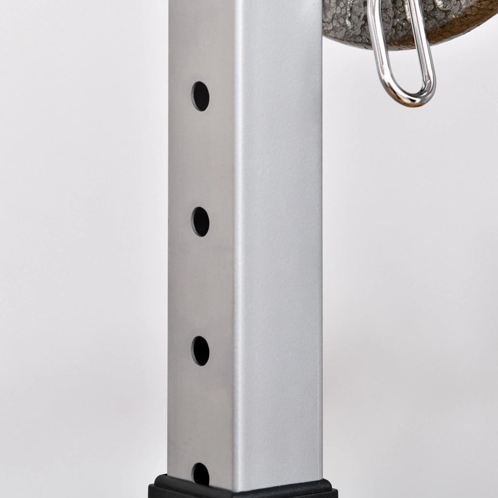 Rack Porta Bilanciere Acciaio ¨C Zephmum ¨C Nero 55x57x105-170cm