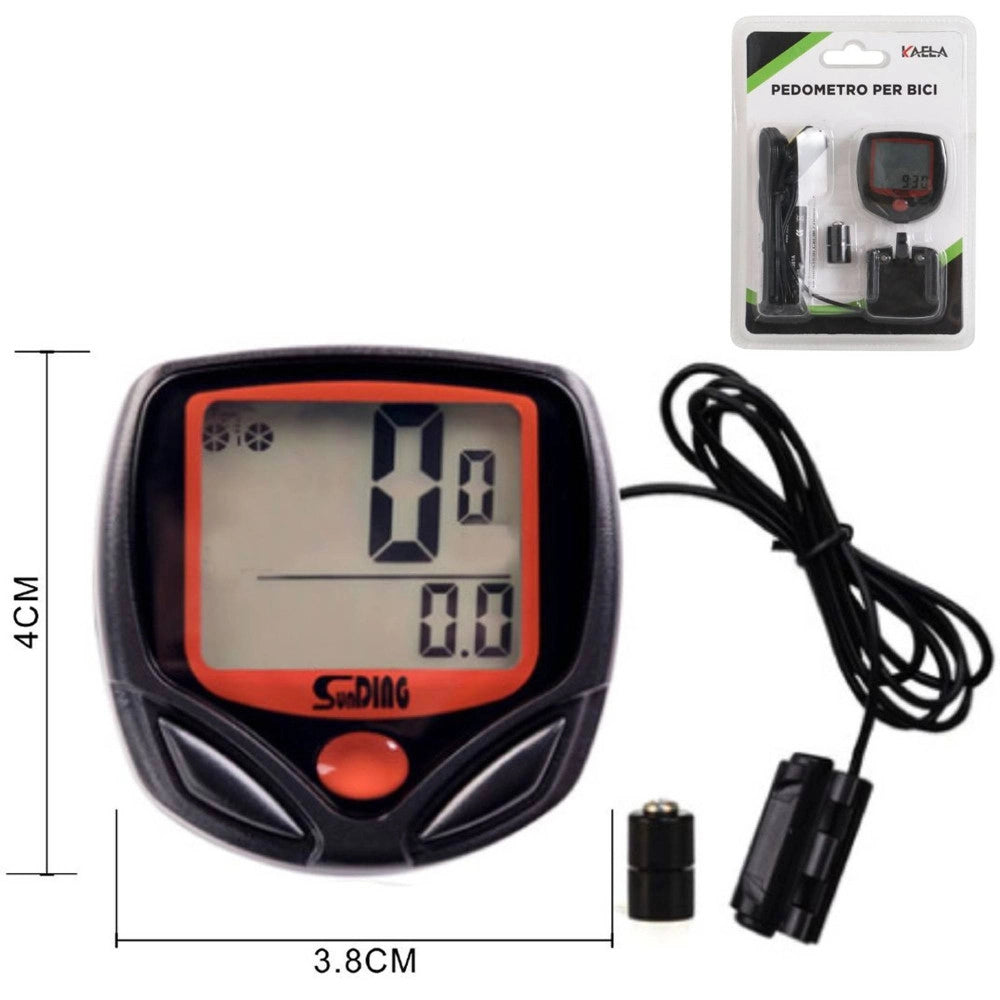Trade Shop - Computer Per Bici Bicicletta Varie Funzioni Con Display Lcd Bike Impermeabile -