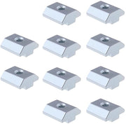 T-moeren a scorrimento per profilo aluminium a T - 10 pezzi - M6 - acciaio di carbonio - T-moer a scorrimento - per uso con 3D stampante e CNC frese