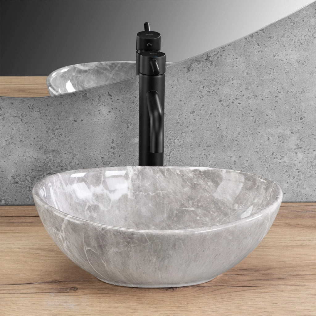 Lavabo Da Appoggio Rea Sofia Mini Grigio