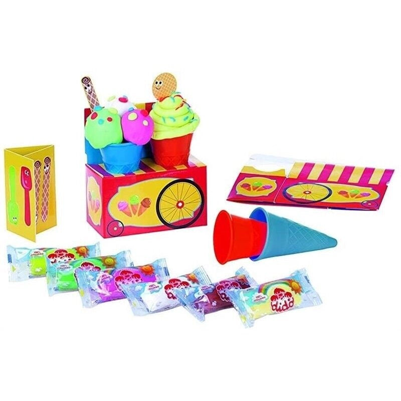 DIDÒ GIOCACREA GELATO SET PONGO FORMINE ACCESSORI GELATAIO 12 PZ