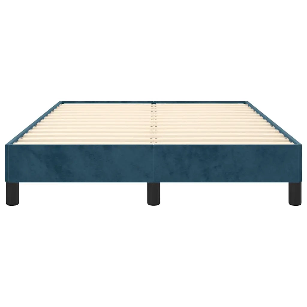 Giroletto senza Materasso-Struttura Letto Blu Scuro 120x190 cm Velluto 603258