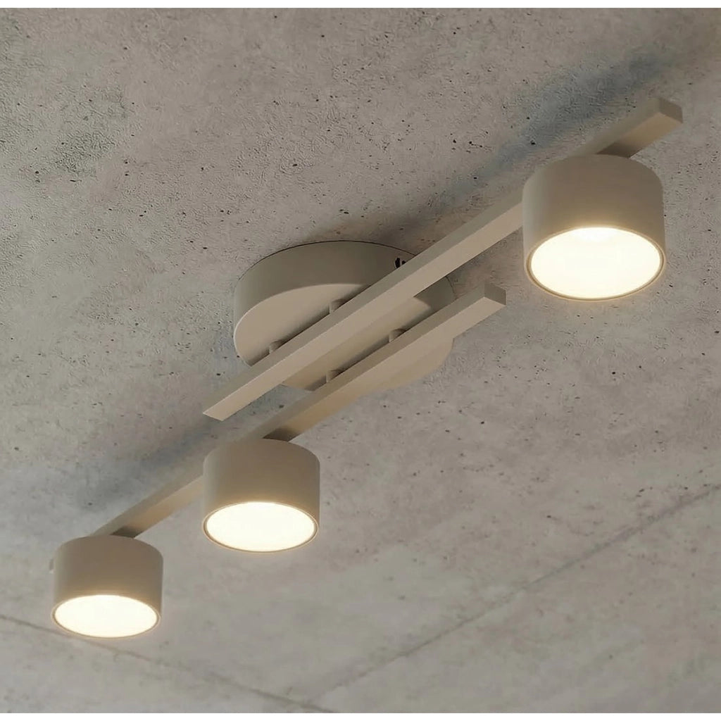 Lampada da soffitto FRAGMENT in acciaio beige