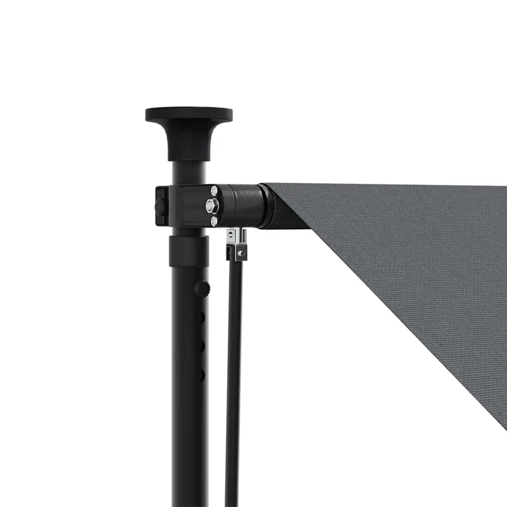 Tenda da Sole Retrattile Antracite 350x150 cm Tessuto e Acciaio 368741