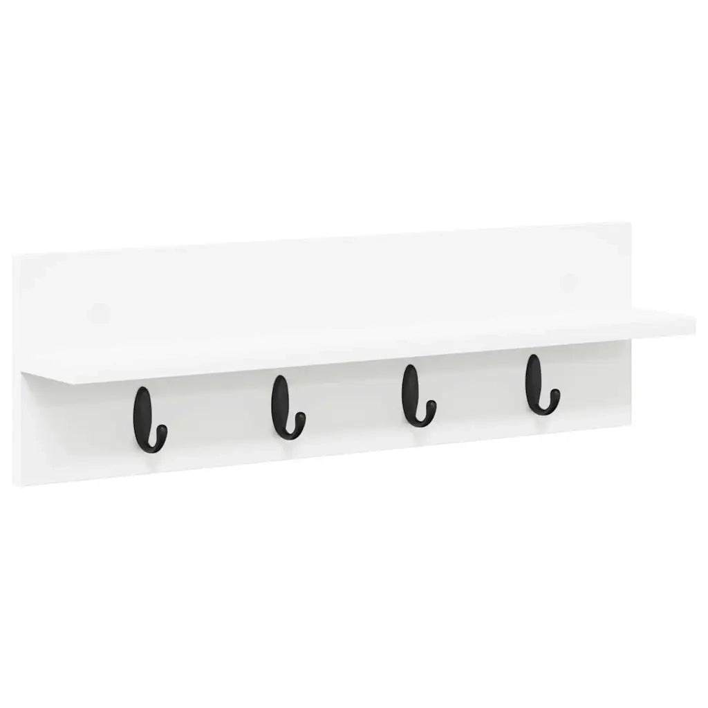 Appendiabiti a muro A parete Bianco 60 x 10,5 x 18 cm 874387